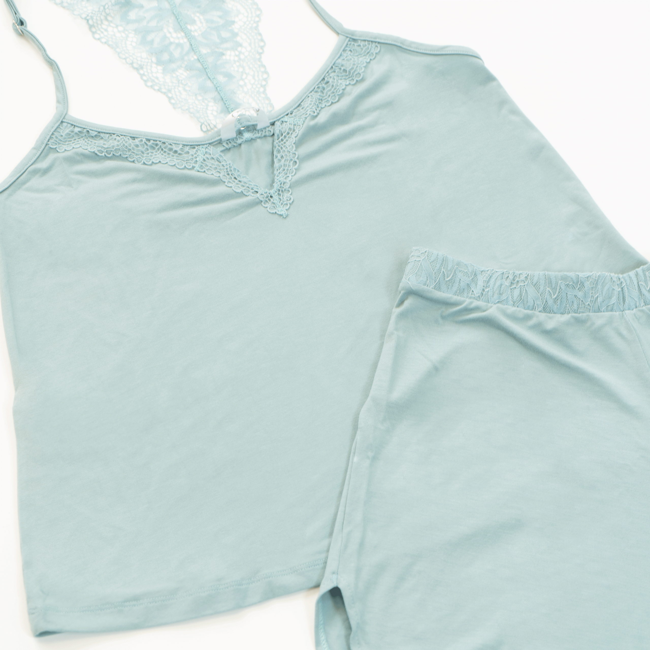 تاپ و شلوارک مودال و دانتل مدل Nolan